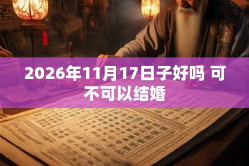 2026年11月17日子好吗 可不可以结婚