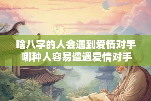 啥八字的人会遇到爱情对手 哪种人容易遭遇爱情对手 啥八字的人会遇到爱情对手 哪种人容易遭遇爱情对手
