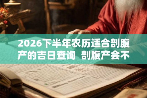 2026下半年农历适合剖腹产的吉日查询  剖腹产会不会得月子病