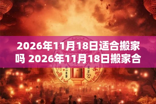 2026年11月18日适合搬家吗 2026年11月18日搬家合适吗
