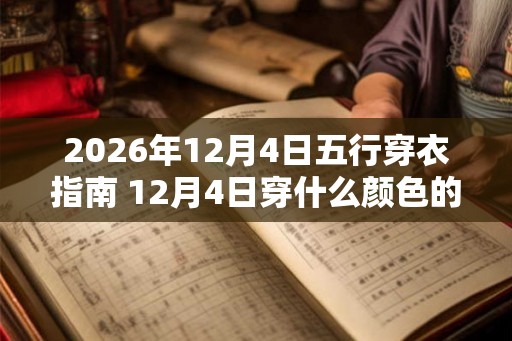 2026年12月4日五行穿衣指南 12月4日穿什么颜色的衣服