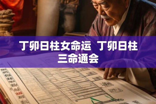 丁卯日柱女命运  丁卯日柱三命通会
