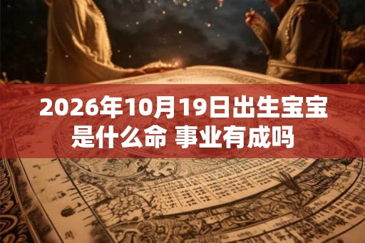 2026年10月19日出生宝宝是什么命 事业有成吗
