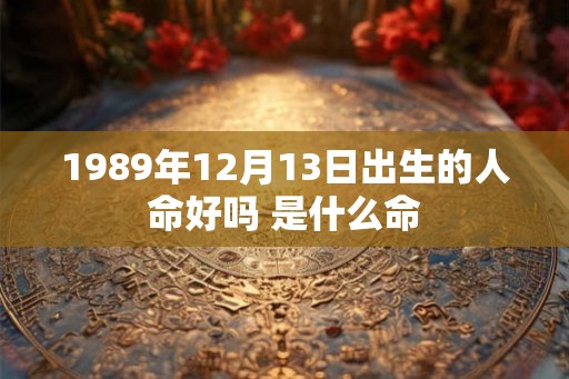 1989年12月13日出生的人命好吗 是什么命
