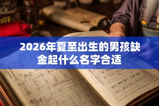 2026年夏至出生的男孩缺金起什么名字合适