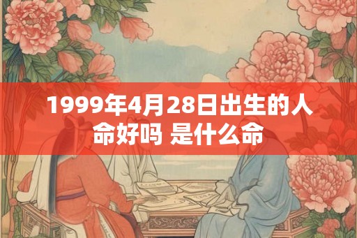 1999年4月28日出生的人命好吗 是什么命
