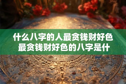 什么八字的人最贪钱财好色 最贪钱财好色的八字是什么