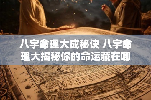 八字命理大成秘诀 八字命理大揭秘你的命运藏在哪