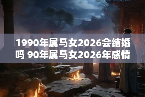 1990年属马女2026会结婚吗 90年属马女2026年感情运势如何 1990年属马女2026会结婚吗 90年属马女2026年感情运势如何
