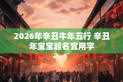 2026年辛丑牛年五行 辛丑年宝宝起名宜用字
