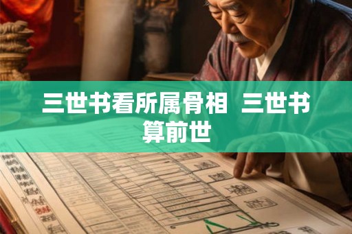 三世书看所属骨相  三世书算前世