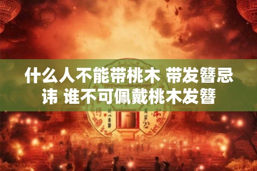 什么人不能带桃木 带发簪忌讳 谁不可佩戴桃木发簪