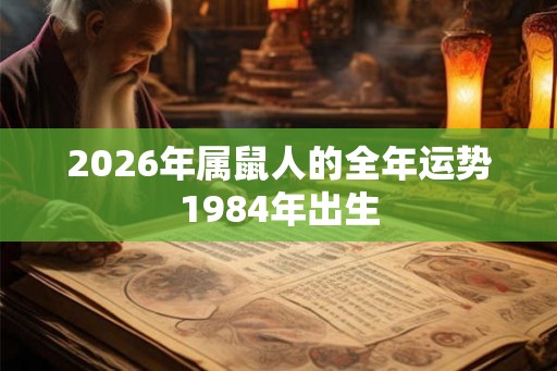 2026年属鼠人的全年运势1984年出生