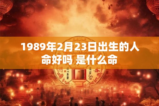 1989年2月23日出生的人命好吗 是什么命