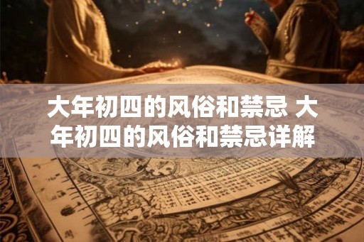 大年初四的风俗和禁忌 大年初四的风俗和禁忌详解