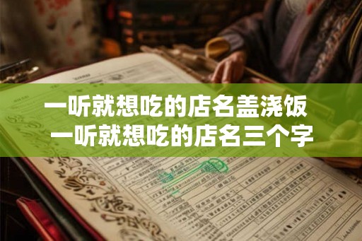 一听就想吃的店名盖浇饭  一听就想吃的店名三个字