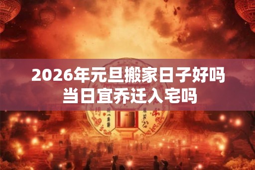 2026年元旦搬家日子好吗 当日宜乔迁入宅吗
