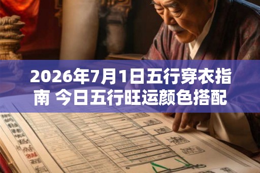 2026年7月1日五行穿衣指南 今日五行旺运颜色搭配