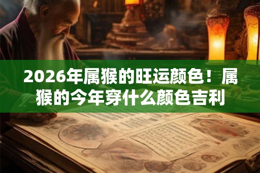 2026年属猴的旺运颜色!属猴的今年穿什么颜色吉利 2026年属猴的旺运颜色!属猴的今年穿什么颜色吉利