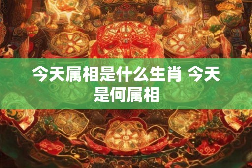 今天属相是什么生肖 今天是何属相