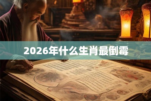 2026年什么生肖最倒霉 2026年什么生肖最倒霉