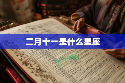 二月十一是什么星座