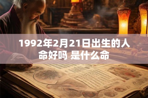 1992年2月21日出生的人命好吗 是什么命
