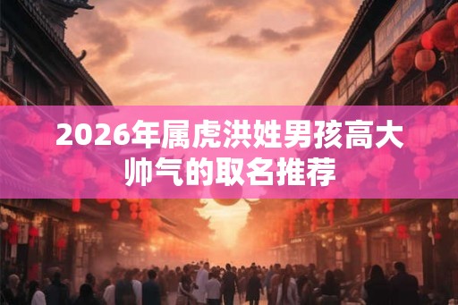 2026年属虎洪姓男孩高大帅气的取名推荐