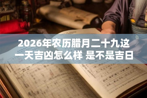 2026年农历腊月二十九这一天吉凶怎么样 是不是吉日