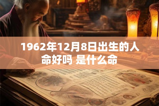 1962年12月8日出生的人命好吗 是什么命