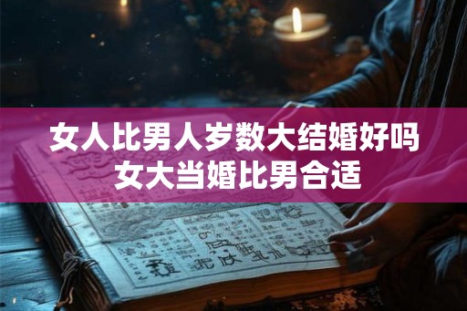 女人比男人岁数大结婚好吗 女大当婚比男合适