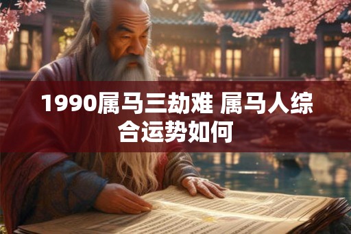 1990属马三劫难 属马人综合运势如何