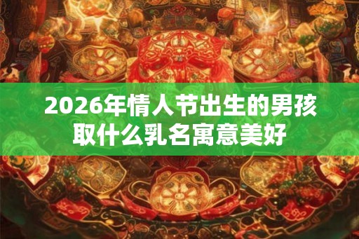 2026年情人节出生的男孩取什么乳名寓意美好