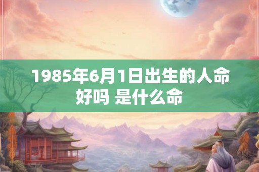 1985年6月1日出生的人命好吗 是什么命