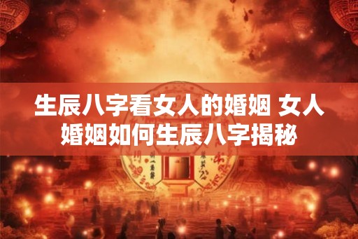 生辰八字看女人的婚姻 女人婚姻如何生辰八字揭秘 生辰八字看女人的婚姻 女人婚姻如何生辰八字揭秘