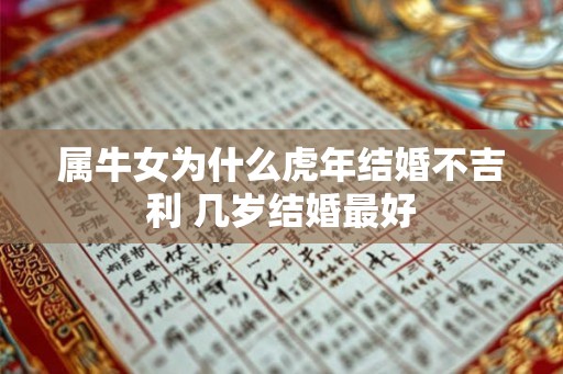 属牛女为什么虎年结婚不吉利 几岁结婚最好