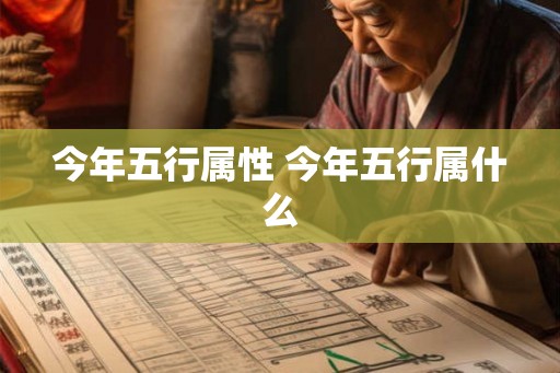 今年五行属性 今年五行属什么