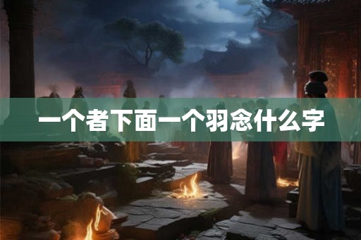 一个者下面一个羽念什么字