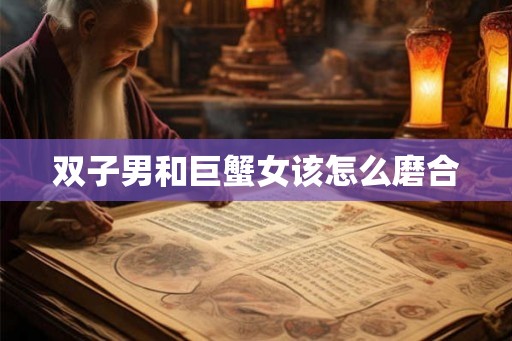 双子男和巨蟹女该怎么磨合