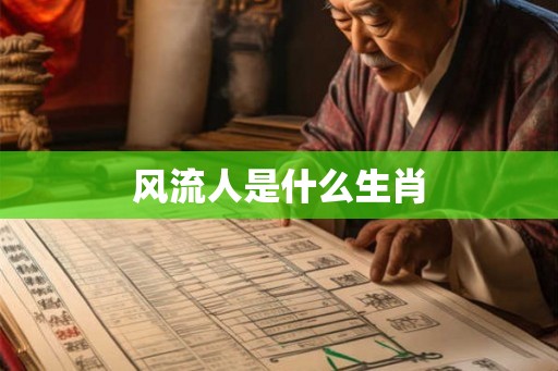 风流人是什么生肖
