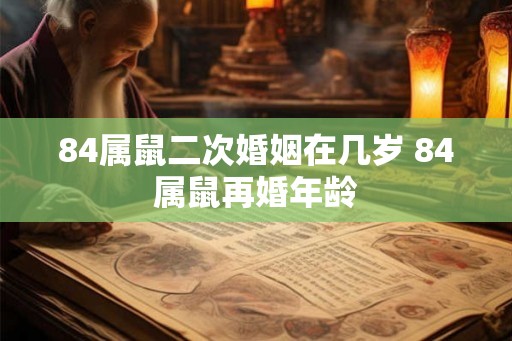 84属鼠二次婚姻在几岁 84属鼠再婚年龄 84属鼠二次婚姻在几岁 84属鼠再婚年龄
