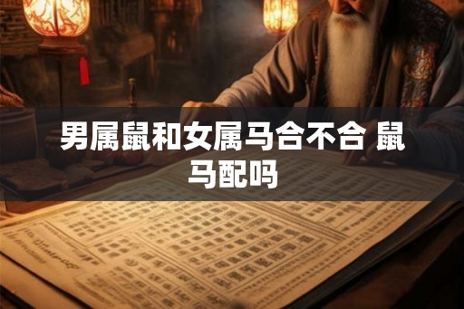 男属鼠和女属马合不合 鼠马配吗