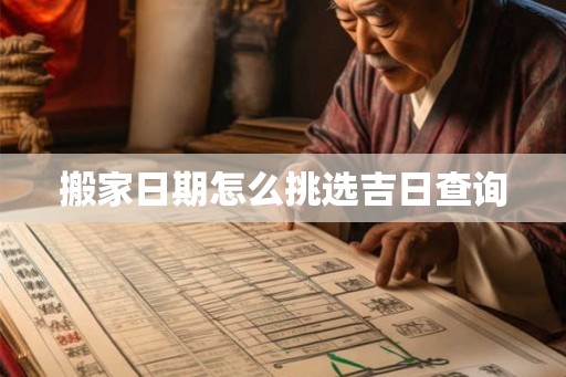 搬家日期怎么挑选吉日查询