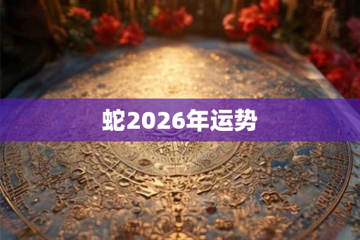 蛇2026年运势