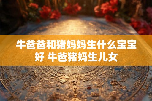 牛爸爸和猪妈妈生什么宝宝好 牛爸猪妈生儿女