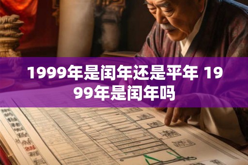 1999年是闰年还是平年 1999年是闰年吗