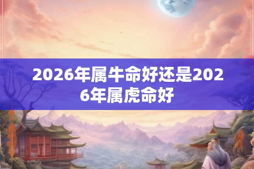 2026年属牛命好还是2026年属虎命好