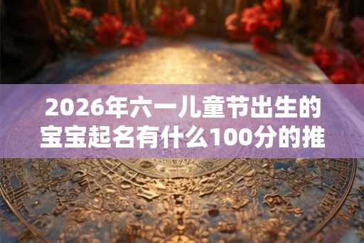 2026年六一儿童节出生的宝宝起名有什么100分的推荐