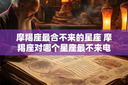 摩羯座最合不来的星座 摩羯座对哪个星座最不来电