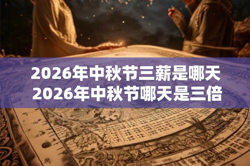 2026年中秋节三薪是哪天 2026年中秋节哪天是三倍工资 2026年中秋节三薪是哪天 2026年中秋节哪天是三倍工资